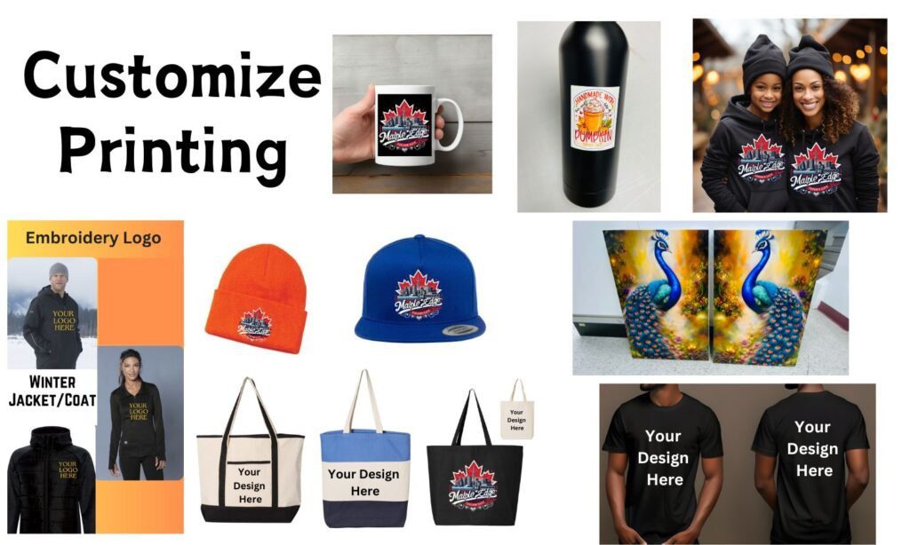 Custom Print T-shirt, Hoodie, Mug, Bags