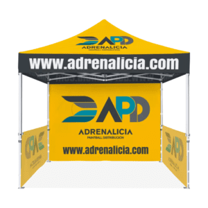 10x10ft Canopy Tent Custom Print Full Color Backwall + 2 Side Wall