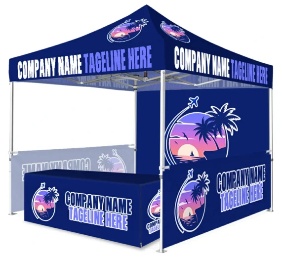 10x10ft Canopy Tent Complete Show Package