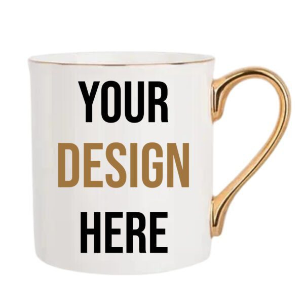 Custom Gold Accent Ceramic Mug